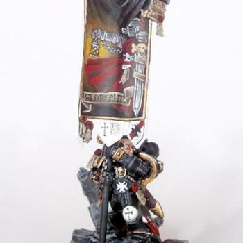 Black Templars Company Standard Bearer by DarkEyeStudios