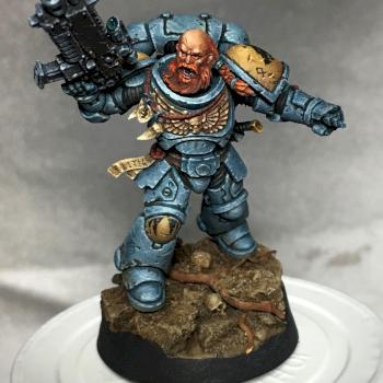 Space Wolves Intercessor marine by Sklizverg