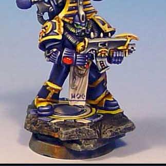 Warhammer 40k Thousand Son Warrior on sculpted base by Wappellious