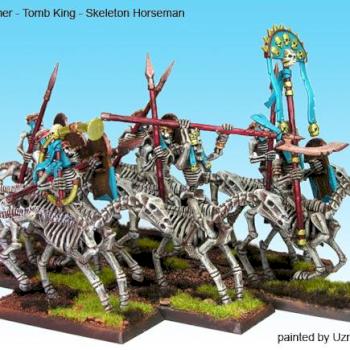 WFB - Tomb Kings - Skeleton Cavalry by uzmnetosere