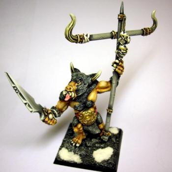 khorne minotaur standart bearer by Buyardboss