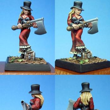 STE003 - Steampunk girl with top hat by Avicenna