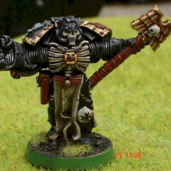 Black Templars Chaplain by grahamdbailey