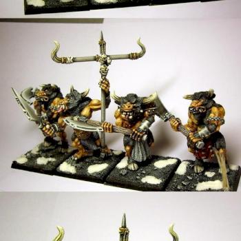 beastmen khorne minotaurs unit by Buyardboss