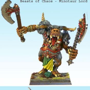 WFB - Beasts of Chaos - Minotaur Lord by uzmnetosere