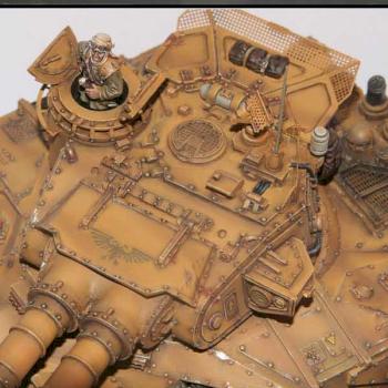 Macharius Vanquisher - Tallarn Desert Pattern by rocketandroll