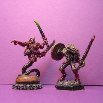 CHAOS SLANESHE DEMON WARRIOR AND CHAOS KNIGHT OF KHORNE by warcot