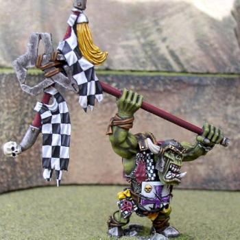 Orc Battle Standard Bearer on Foot by Lion of Flanders