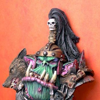 ORK WARLORD BUST by warcot