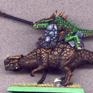 New Lizardmen Saurus Cavalry by Aschul