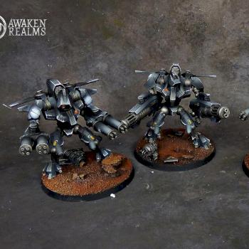 Tau Empire XV9 Battlesuits by Awaken Realms