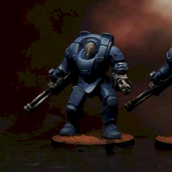 Scale 75 - Fallen Frontiers - Sayx Vulcan Battlesuits by dr_ether