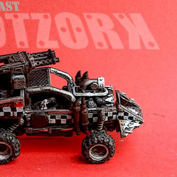 Warbuggy Orc Gotzork resincast by Gotzork