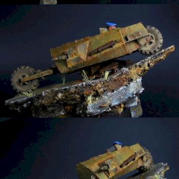 Imperial Guard Commissar's Tank Bike by DSX