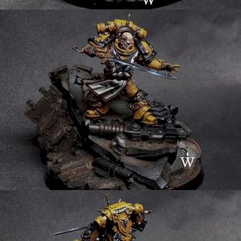 Sigismund 1st Captain of the Imperial Fists by WarmasterPainting