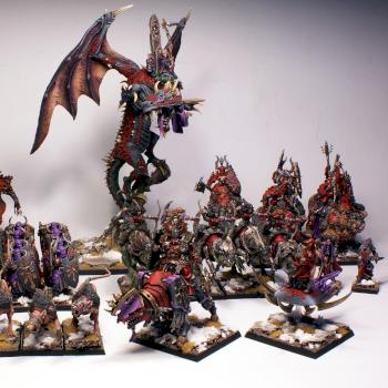 Chaos Knight army for the skirmish game Song of Blades and Heroes by UnlimitedColours