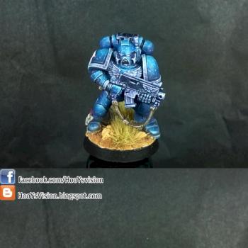 Ultramarine with bolter by HooY