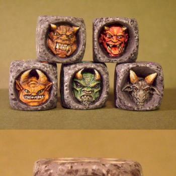 Monster Dice Set 4 -- Demon Dice by smilie23