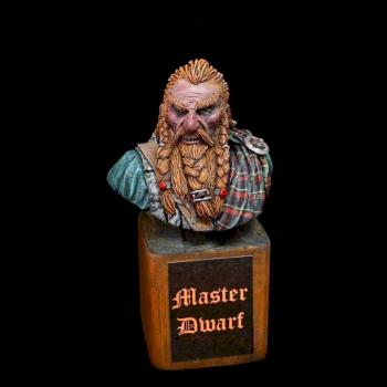 Dwarf bust. Scale 1/9. Sculpted by Pascual Sales Herrera (2015) by bapfometh