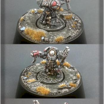 Scar_hand Painting - Space Marines Terminator Chaplain by Nazroth by Nazroth