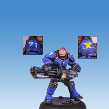 Reaper 50022 Reggie Van Zandt, Space Marine by Vicky