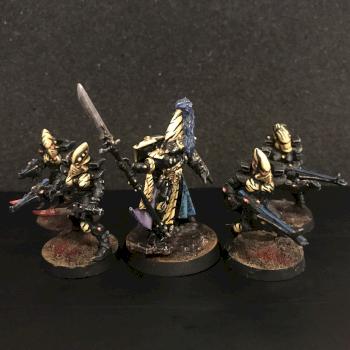 Eldar Corsair Prince & Retinue by FrankFJA