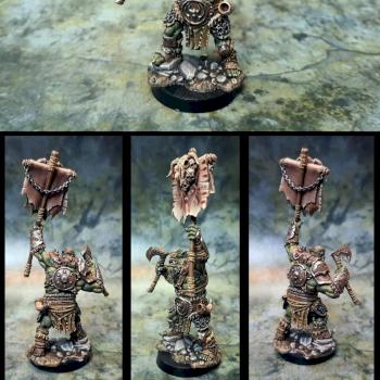 Orc standard bearer by PenOfChaos