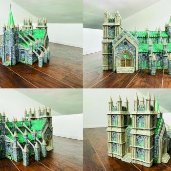 Custom built foam carved cathedral terrain by sappet102