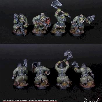 Orc Greycoat squad for Kromlech.eu by Kuczek