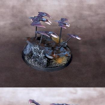 Razorwing bats - alternative to Dark Eldar Razorwing flock by Moorhed