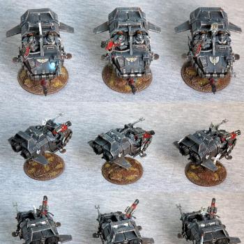 Ravenwing Land Speeders by oxazejam