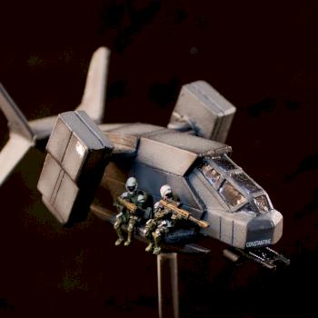 ClearHorizon Miniatures - Sparrowhawk-Class VTOL by mrharold