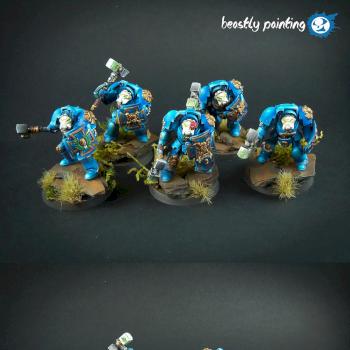 Ultramarines Terminator Squad by mis3q