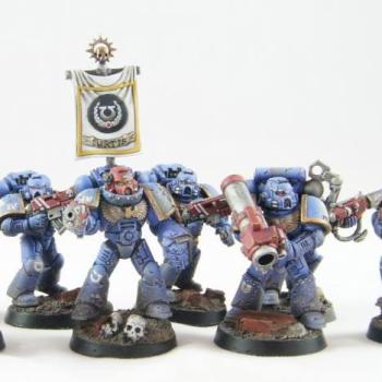 Ultramarine tactical squad 1 by PaintMyBits