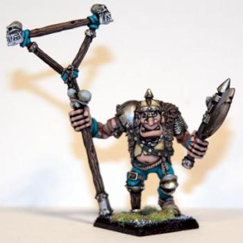 Golfag's ogre standard bearer by bakalla