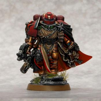 Space Marine Red Templars Sternguard Veteran 2 / Marshall Helbrecht by gimiak