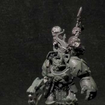 Chaos Space Marines Terminator with flamer - Tzeench cultist by malarz1989