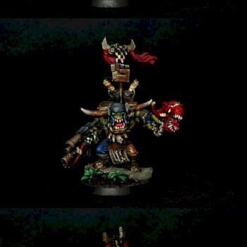 Ork Warboss with Attack Squig by Fantasy Weapon