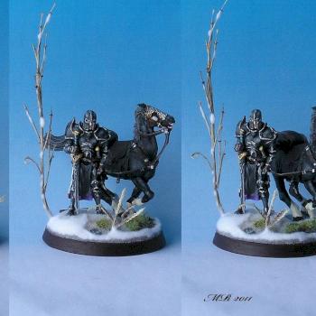 Winter Paladin with horse by Mark77