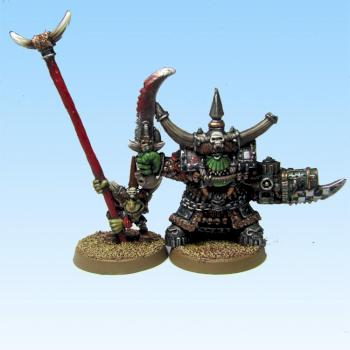 Ghazghkull + Makari - 2nd Ed 40k by GolemPS