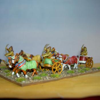 egyptian chariots 15mm by aftermath