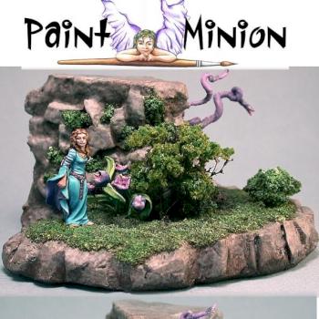 Diorama Purple and Teal Princess with Monster Iron Painter by PaintMinion