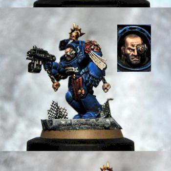 Space Marine Ultramarine Terminator Captain by Purc