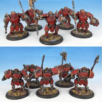 Khador Man-O-War Shock Troopers by Wickedcarrot