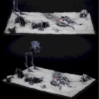 AT-ST Snowspeeder Diorama by tittlemanscrest84