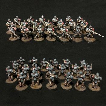 Imperial Guard | Astra Militarum Veteran Guardsmen by oxenreed