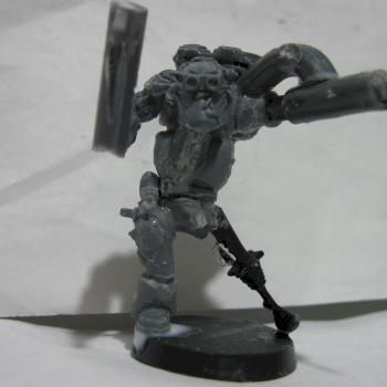 scratchbuilt, unpainted cybork painboy by glomscient