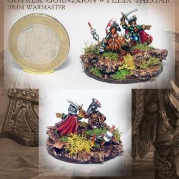 Warmaster (10mm) Gotrek Gurnisson & Felix Jaegar by legdba