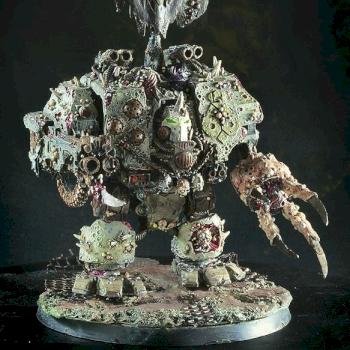 :: NURGLE DREADNOUGHT with HEAVY BOLTERS (RIGHT ARM) - DREADNOUGHT POWER CLAW (LEFT ARM) FORGEWORLD by wasabi168