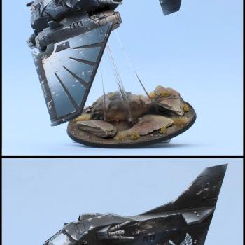 Dark Angels Ravenwing Nephilim Jetfighter by lono